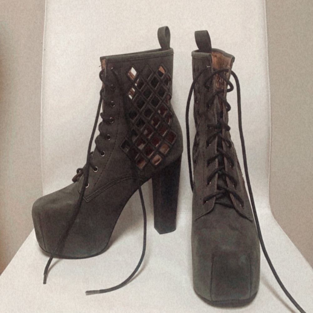 Jeffrey Campbell Spade Platform Lace Up Boot